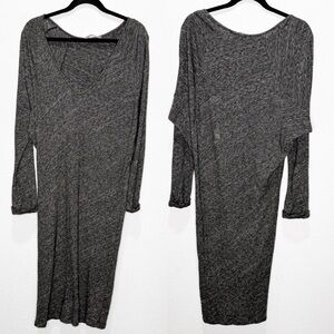 Humanoid Merino Wool Blend Dolman Midi Fitted Dress